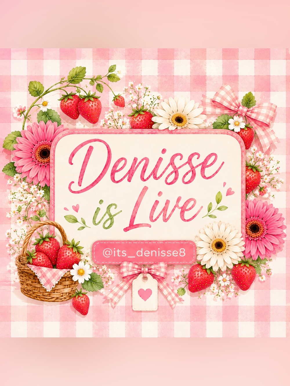 🌷🌸DENISSE IS LIVE 🌼🌷LIKE THIS LISTING TO BE NOTIFIED ON MY FUTURE SHOWS